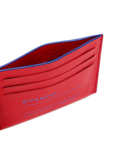 Shop Givenchy Printed Card Holder - Red