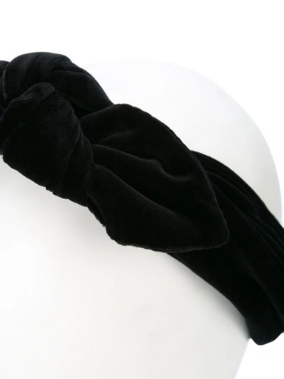 Shop Maison Michel Twisted Headband - Black