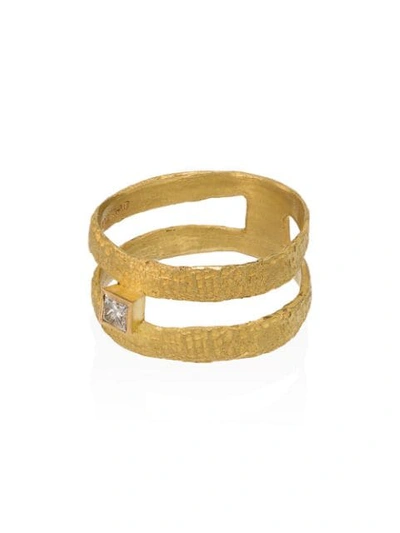 Shop Orit Elhanati Double Band Ring In Gold
