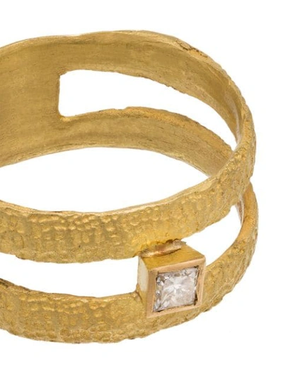 Shop Orit Elhanati Double Band Ring In Gold