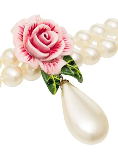 Shop Dolce & Gabbana Rose Drop Necklace