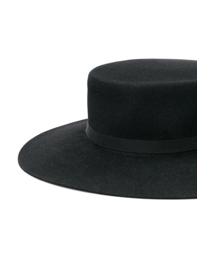 Shop Alberta Ferretti Wide Brim Hat In Black
