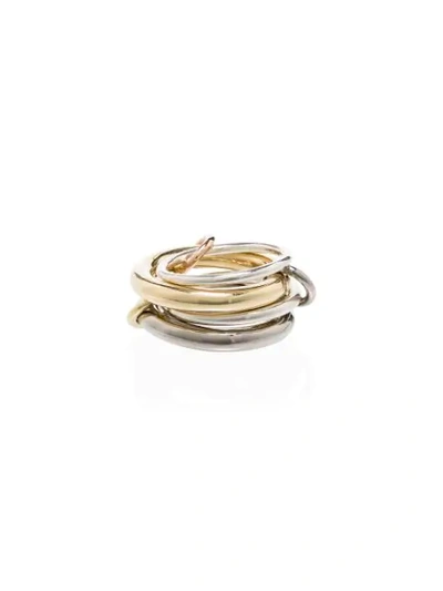 Shop Spinelli Kilcollin 18k Gold And Silver Four Link Ring In Metallic