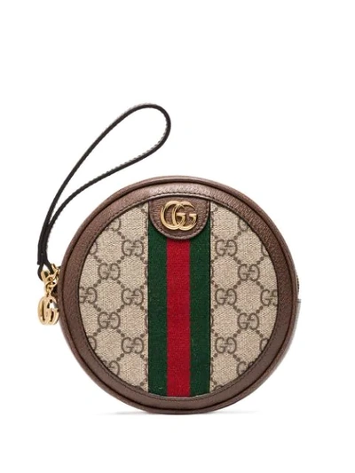 Shop Gucci Ophidia Bracelet Bag In Brown