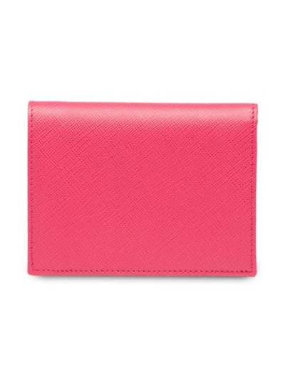 PRADA SMALL BIFOLD WALLET - 粉色