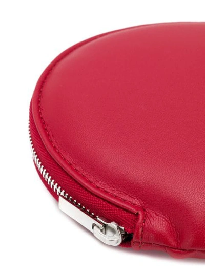 Shop Mm6 Maison Margiela Zipped Coin Purse In Red
