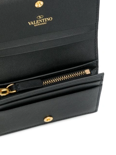 Shop Valentino Vlogo Wallet In 0no Black