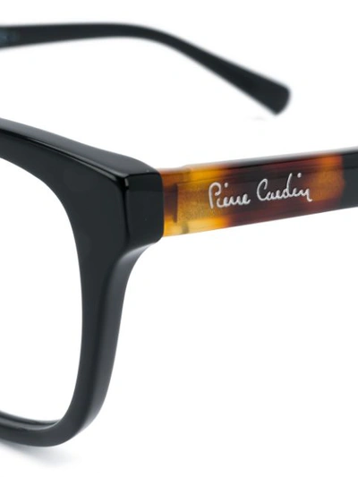 Shop Pierre Cardin Eyewear Square-frame Glasses In Black
