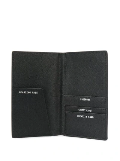 Shop Karl Lagerfeld Ikonik Travel Wallet In Black