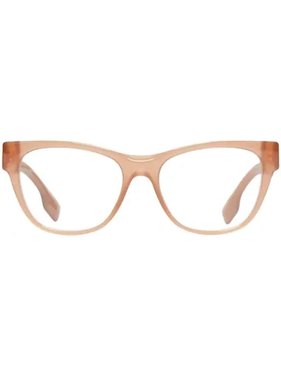 Shop Burberry Square Optical Frames In Neutrals