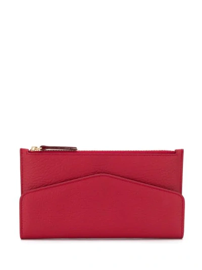 Shop Maison Margiela Envelope Zipped Wallet In Red