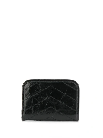 Shop Saint Laurent Niki Monogram Bi-fold Wallet In Black