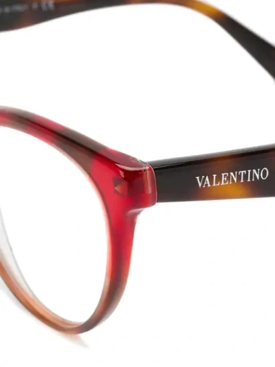 Shop Valentino Cat Eye Shaped Glasses In Red