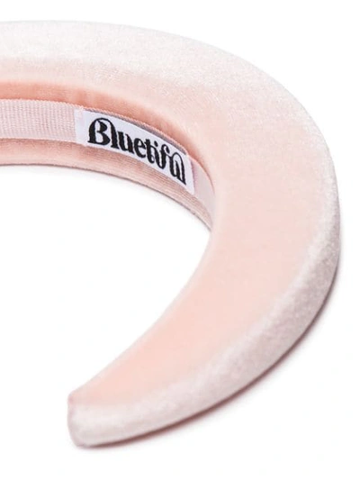 Shop Bluetiful Milano Velvet Padded Headband In Pink