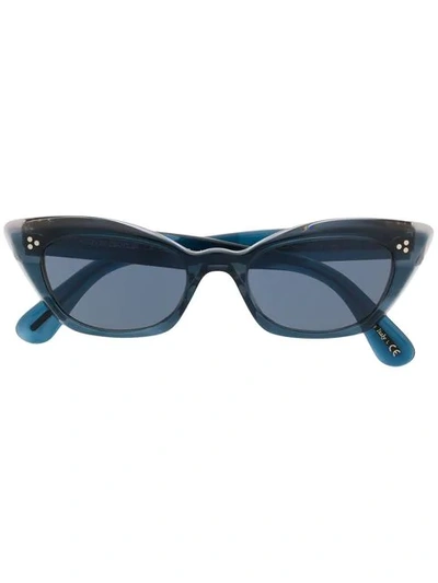Shop Oliver Peoples Bianka Sunglasses In 蓝色