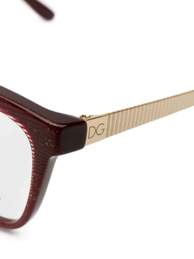 Shop Dolce & Gabbana Dg3317 Glasses In Red
