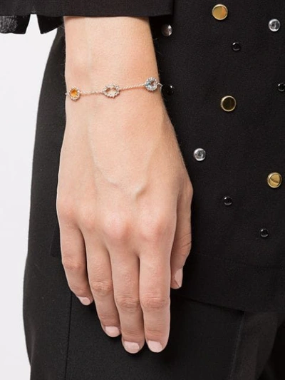 Shop Anzie Micro Starburst Link Bracelet In Silver