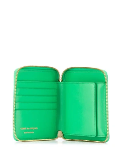 Shop Comme Des Garçons Compact Wallet In Green