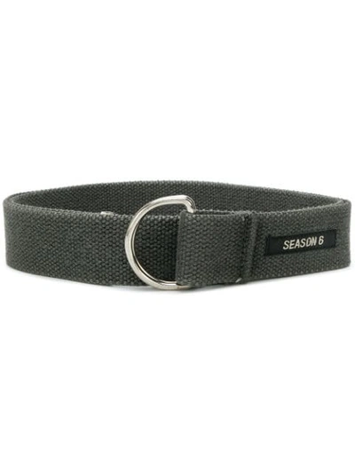 Shop Yeezy Adidas  Season 6 Web Belt In Grey