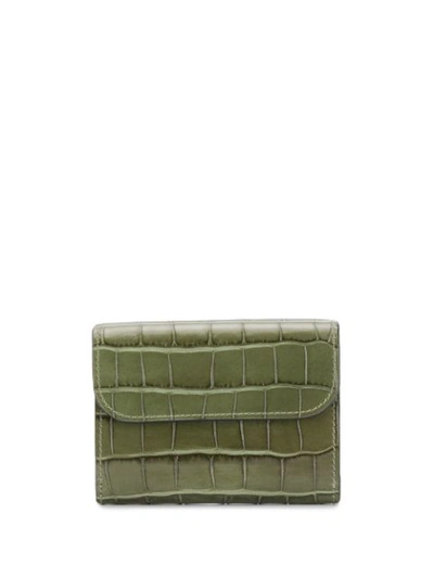 Shop Chloé Square Wallet In Green