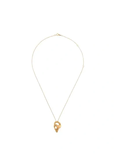 Shop Alighieri The Sicilian Bleeding Heart Chapter Necklace In Gold