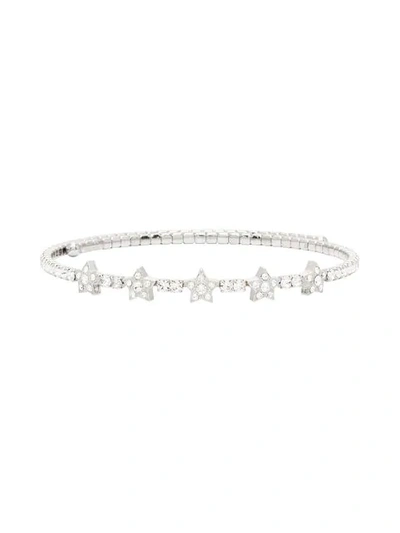 Shop Miu Miu Choker Mit Kristallen In Silver