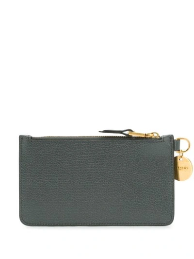Shop Givenchy Panelled Coin Purse In Blue