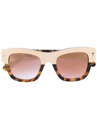 Shop Stella Mccartney Retro Square Sunglasses