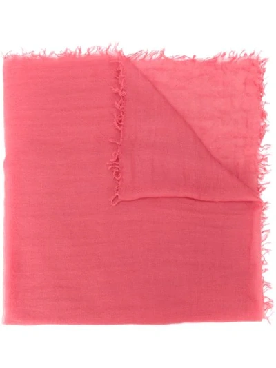 Shop Aspesi Fine-knit Scarf In Pink