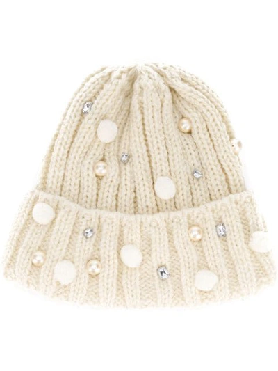 embellished beanie hat