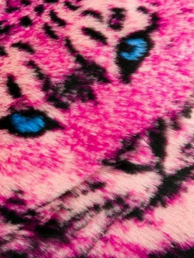 Shop Alberta Ferretti Oversized Leopard Print Scarf In Pink