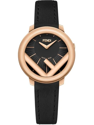Shop Fendi Run Away Watch In Black