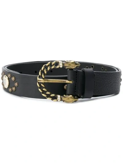 Shop Zadig & Voltaire Zadig&voltaire Studded Belt - Black