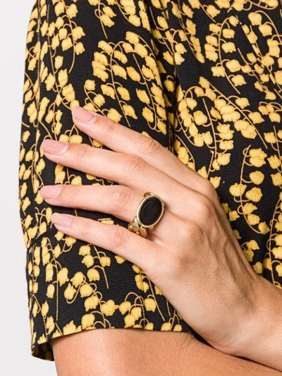 Shop Aurelie Bidermann Bronx Ring In Gold