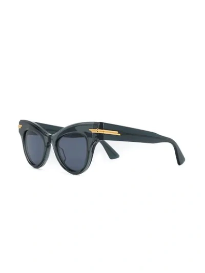 Shop Bottega Veneta Oversized Cat-eye Sunglasses In Grey