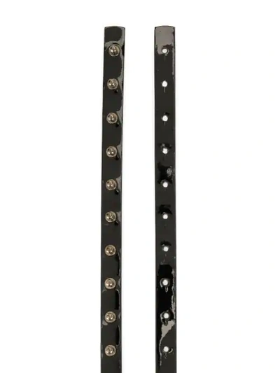 Shop Maticevski Studded Thin Belt In Black