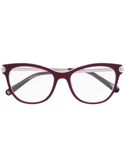 Shop Ferragamo Cat Eye Glasses