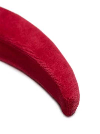Shop Bluetiful Milano Classic Velvet Padded Headband In Red