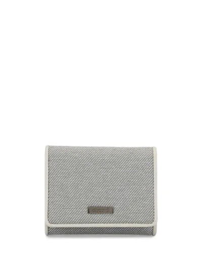 Shop Discord Yohji Yamamoto Compact Purse In Grey