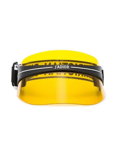 Shop Dior Club1 Iviera Ibiza Visor In Yellow