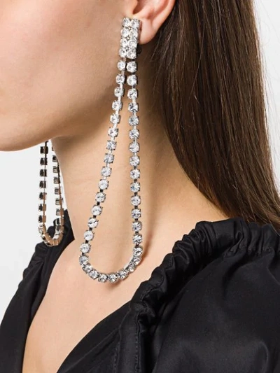 Shop Wandering Oversized Drop Earrings In Metallic