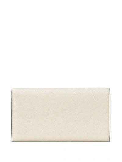 Shop Gucci Zumi Continental Wallet In White