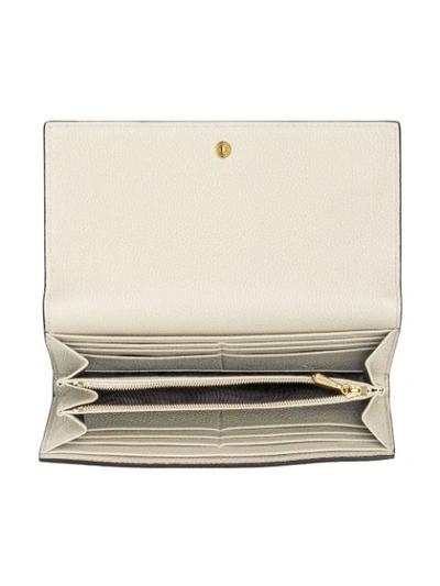 Shop Gucci Zumi Continental Wallet In White