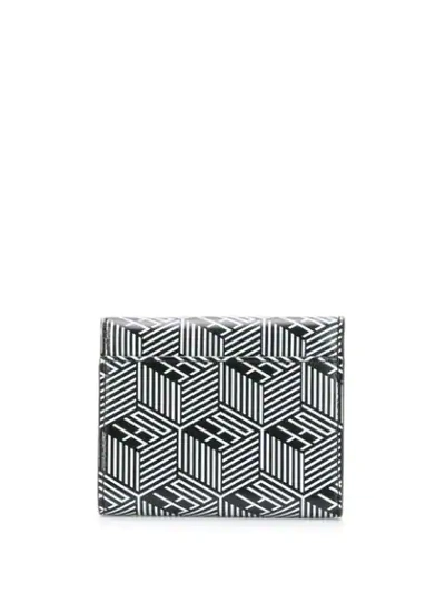 Shop Off-white Geometric Print Mini Wallet In Black