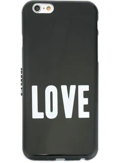 Shop Givenchy Iphone 6-hülle Mit "love"-print In Black