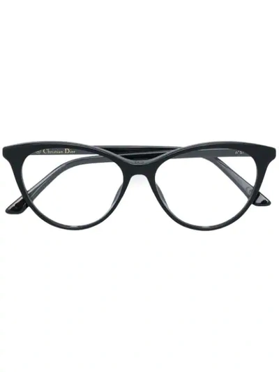 Shop Dior Montaigne 57 Glasses In Black