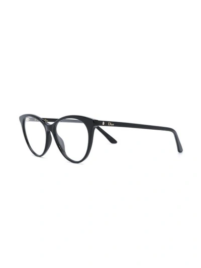 Shop Dior Montaigne 57 Glasses In Black