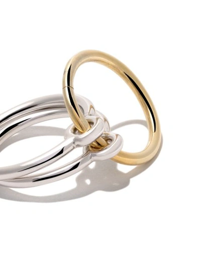 Shop Charlotte Chesnais Neo Lover Ring In Silver And Gold