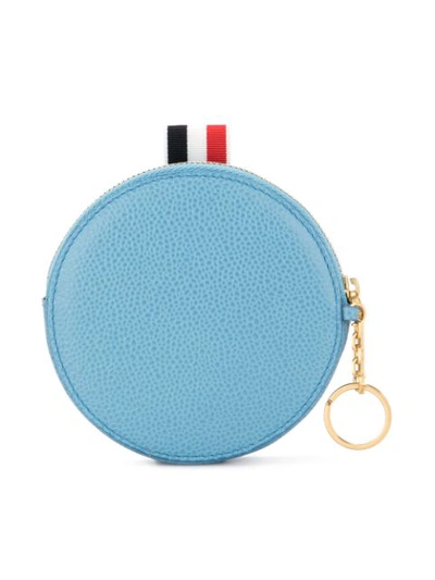 Shop Thom Browne Whale Round Coin Pouch In 蓝色