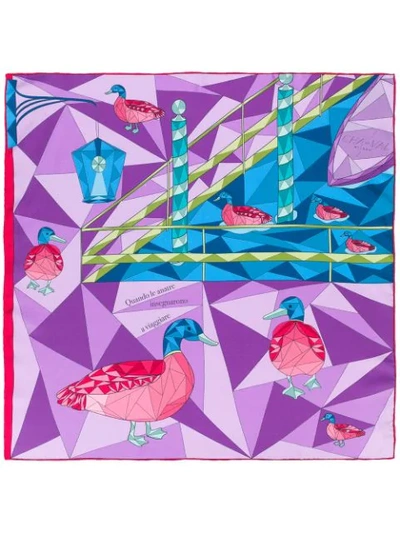 Shop Cha Val Milano Cha•val Milano Duck Scarf - Purple